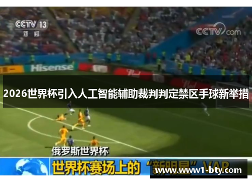 2026世界杯引入人工智能辅助裁判判定禁区手球新举措